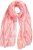 Ulla Popken Tie Dye Striped Scarf Magenta Pink - Tilbehør - 