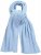 Ulla Popken Ribbed Knit Scarf Blue - Tilbehør - 
