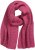 Ulla Popken Garter Stitch Knit Scarf Pink - Tilbehør - 