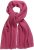 Ulla Popken Garter Stitch Knit Scarf Pink - Tilbehør - 