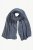 Ulla Popken Heather Knit Wool Blend Scarf Navy - Tilbehør - 