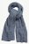 Ulla Popken Heather Knit Wool Blend Scarf Navy - Tilbehør - 