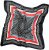 Ulla Popken Silk Scarf Black - Tilbehør - 