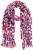 Ulla Popken Geometric Print Scarf Dark Red - Tilbehør - 