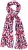 Ulla Popken Geometric Print Scarf Dark Red - Tilbehør - 