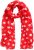 Ulla Popken Polka Dot Scarf Neon Red - Tilbehør - 