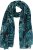 Ulla Popken Leaf Dot Scarf Navy - Tilbehør - 