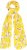Ulla Popken Lemon Print Scarf Sun Yellow - Tilbehør - 