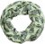 Ulla Popken Leaf Print Infinity Scarf Pistachio - Tilbehør - 