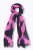 Ulla Popken Two Tone Fringed Hem Scarf Bold Pink - Tilbehør - 