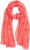 Ulla Popken Lightweight Scarf Coral Pink - Tilbehør - 