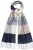 Ulla Popken Checked Fringed Hem Scarf Dark Putty - Tilbehør - 