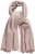 Ulla Popken Fringed Hem Knit Scarf Mocha Brown - Tilbehør - 