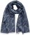 Ulla Popken Smyle Reversible Scarf Navy - Tilbehør - 