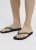Jack & Jones Logo Palm Print Flip Flop Slippers Navy Blazer/Verdant Green - Herresko 40-52 - Herresko i store størrelser
