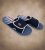 D555 DRAKE Slippers With Velcro Fastening Navy - Herresko 40-52 - 