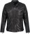 JP1880 Classic Biker Style Leather Jacket Black - Jakker - Store jakker - 2XL-12XL