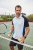 JP1880 FLEXNAMIC® QuickDry Tennis Polo Black-White-Blue - Sportsklær & turklær - Sportsklær till herre i store størrelser