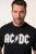 JP1880 AC/DC Classic Logo Band T-Shirt Black - T-skjorter - Store T-skjorter - 2XL-14XL
