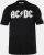 JP1880 AC/DC Classic Logo Band T-Shirt Black - T-skjorter - Store T-skjorter - 2XL-14XL