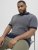Jack & Jones Ceaston Knit Short Sleeve Sweater Grey/Blue - Gensere og hettegensere - Store hettegensere - 2XL-14XL