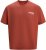 Jack & Jones Fold Crew Neck T-Shirt Red - T-skjorter - Store T-skjorter - 2XL-14XL