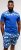 Kam Jeans 5002 Palm Tree Panel Tee And Short Set Electric Blue - T-skjorter - Store T-skjorter - 2XL-14XL