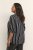 Kaffe Curve Sida Bluse Svart / Chalk Stripet - Bluser & tunikaer - 