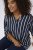 Kaffe Curve Sida Bluse Marineblå / Chalk Stripet - Bluser & tunikaer - 