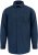 D555 Oliver Flekkavvisende Strykefri Stretchskjorte med Lange Ermer Marineblå - Skjorter - Store skjorter - 2XL-8XL