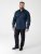 D555 Oliver Flekkavvisende Strykefri Stretchskjorte med Lange Ermer Marineblå - Skjorter - Store skjorter - 2XL-8XL