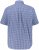 JP1880 Short Sleeve Check Print Traditional Shirt Blue - Skjorter - Store skjorter - 2XL-8XL
