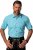 JP1880 Shirt Traditional Short Sleeve Turquoise - Skjorter - Store skjorter - 2XL-8XL