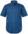 JP1880 Shirt Denim Short Sleeve Blue TALL - HERREKLÆR MT-6XLT - Klær for høye menn