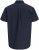 Jack & Jones Henry Slub Short Sleeve Navy - Skjorter - Store skjorter - 2XL-8XL