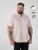 D555 Lucas Flekkavvisende Strykefri Stretchskjorte med Korte Ermer Rosa - Skjorter - Store skjorter - 2XL-8XL