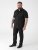 D555 Lucas Flekkavvisende Strykefri Stretchskjorte med Korte Ermer Svart - Skjorter - Store skjorter - 2XL-8XL