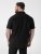 D555 Lucas Flekkavvisende Strykefri Stretchskjorte med Korte Ermer Svart - Skjorter - Store skjorter - 2XL-8XL