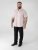 D555 Lucas Flekkavvisende Strykefri Stretchskjorte med Korte Ermer Rosa - Skjorter - Store skjorter - 2XL-8XL