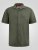 D555 Connor Stretch Cuban Collar Reosrt Short Sleeve Shirt Khaki - Skjorter - Store skjorter - 2XL-8XL