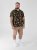 D555 Gordon Hawaiian AOP Cuvan Collar Resort Short Sleeve Black - Skjorter - Store skjorter - 2XL-8XL