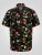 D555 Gordon Hawaiian AOP Cuvan Collar Resort Short Sleeve Black - Skjorter - Store skjorter - 2XL-8XL