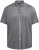 North Latitude 61116 Melert Kortermet Pikétrøye Grå - Polo- & piqueskjorter - Poloskjorte i store størrelser - 2XL-8XL