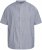 North Latitude 61164 Stripet Skjorte med Bestefarskrage Grå - Skjorter - Store skjorter - 2XL-8XL