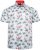Kam Jeans 6067 Flamingo and Palm Tree Short Sleeve Shirt Blue - Skjorter - Store skjorter - 2XL-8XL
