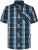 Kam Jeans 6380 Casual Checked Short Sleeve Shirt Navy - Kortermede skjorter - Kortermede Skjorter Store Størrelser
