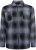 Kam Jeans 6354 Zip Through Check Shirt Charcoal - Skjorter - Store skjorter - 2XL-8XL