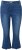 Ulla Popken Cropped Flared Eyelet Jeans Denim Blue - Jeans & Bukser i Store Størrelser – Plus Size - 
