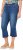 Ulla Popken Cropped Flared Eyelet Jeans Denim Blue - Jeans & Bukser i Store Størrelser – Plus Size - 