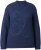 Ulla Popken Textured Glitter Embroidery Oversized Sweater Ink Blue - Hettegensere og collegegensere - 
